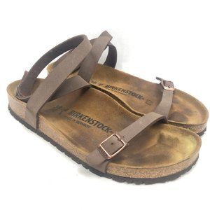 Birkenstock Women's Ankle Strap Daloa Brown Sandals Size 38 Gladiator